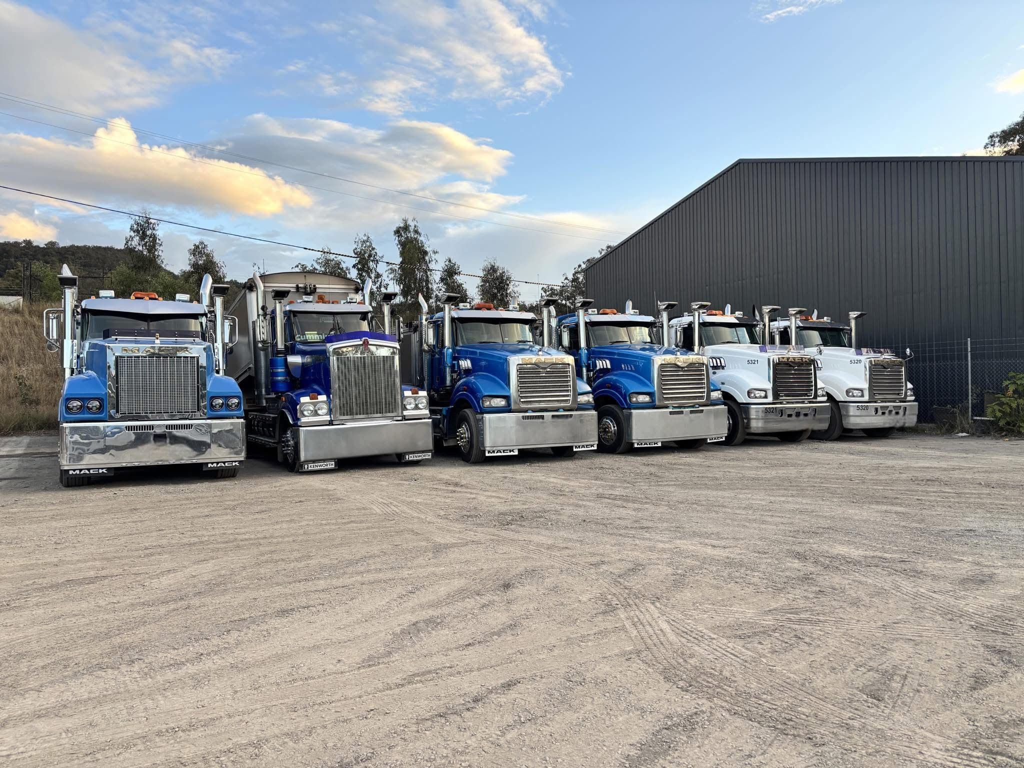 Forefront fleet at the depot shed