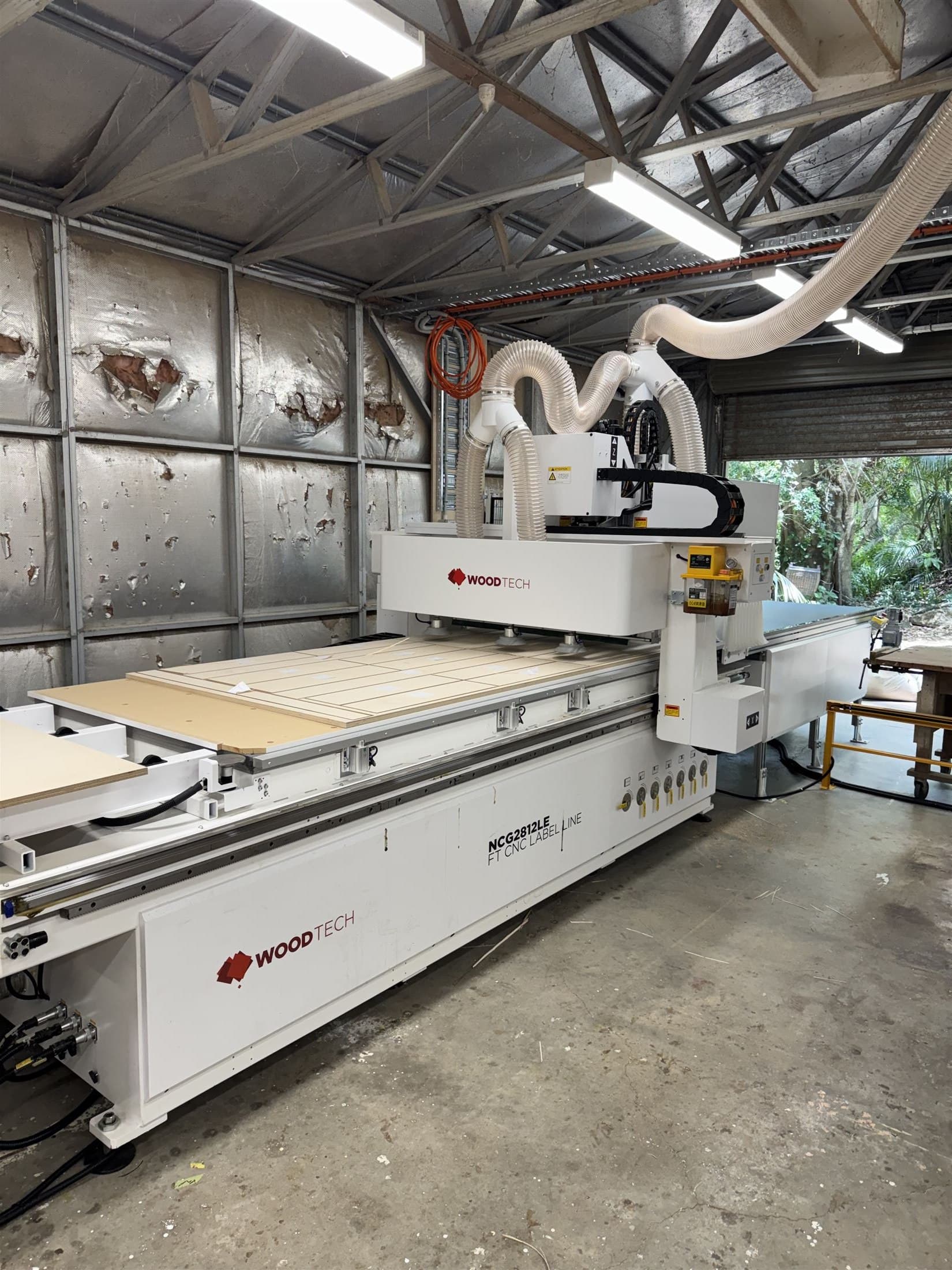 Woodtek CNC workshop interior — fit-out finance