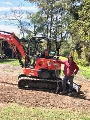 A Forefront client on site with a financed Kubota excavator